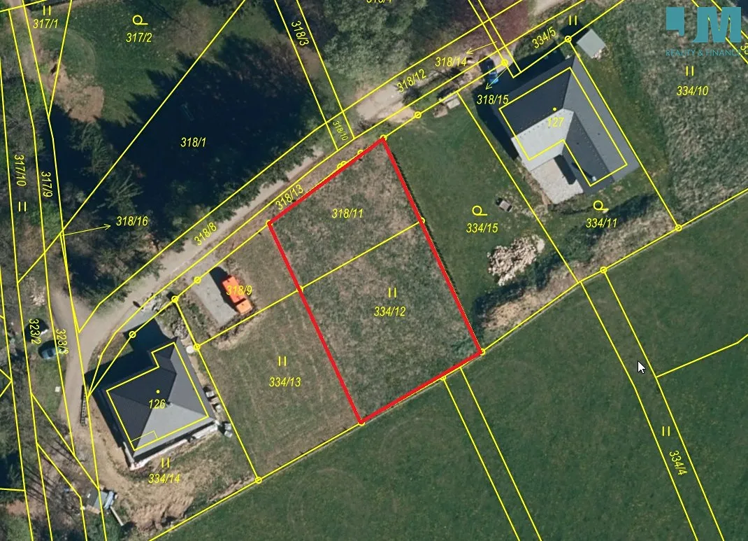 Prodej stavebního pozemku 1052 m²